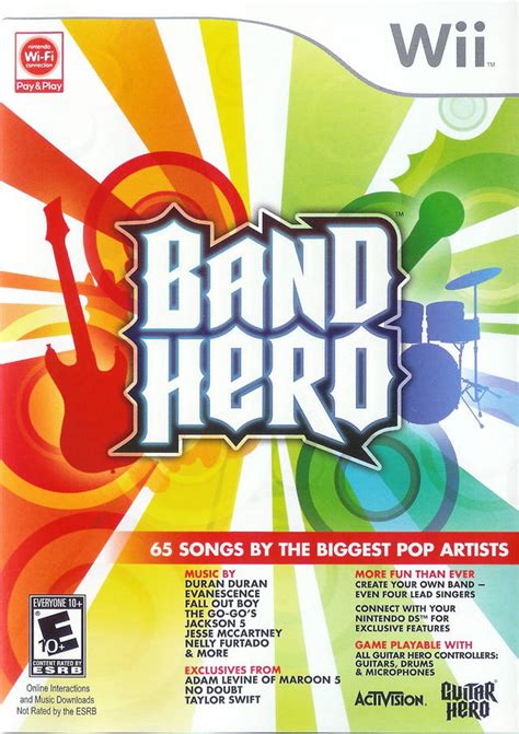 band hero nintendo wii|band hero wii microphone.